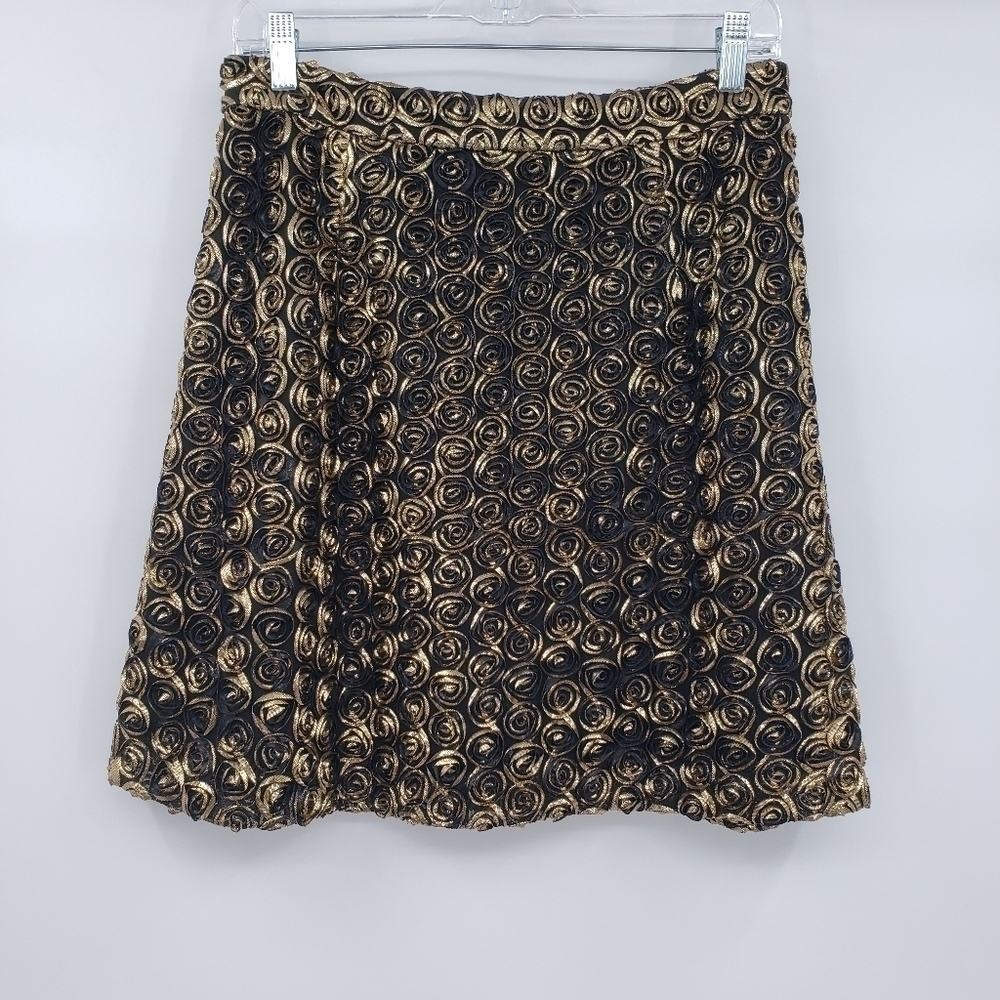 ALICE BY TEMPERLEY Donna Lamé Rosette-appliquéd Tulle Mini Skirt